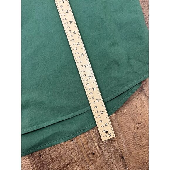 Pomander Place Tuckernuck Green Polly Dress Mini Cotton 3/4 Sleeve Popover M - Picture 11 of 12